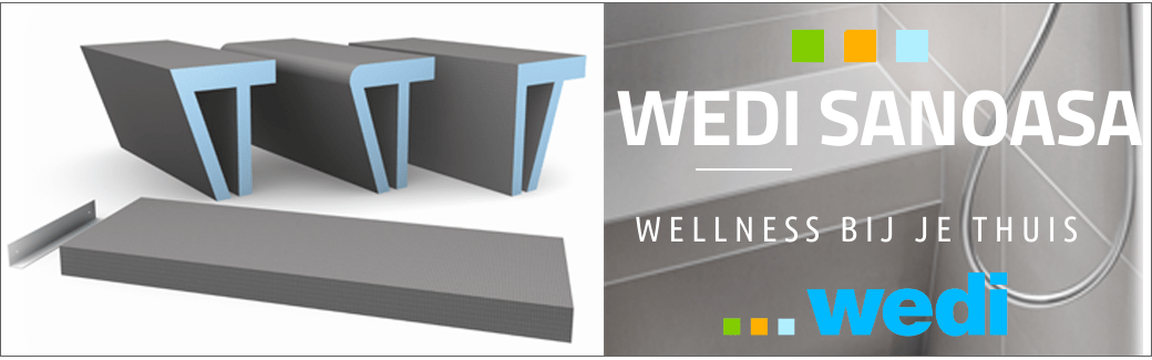 Wedi Douchebankjes - Sanoasa - Wellness bij je thuis